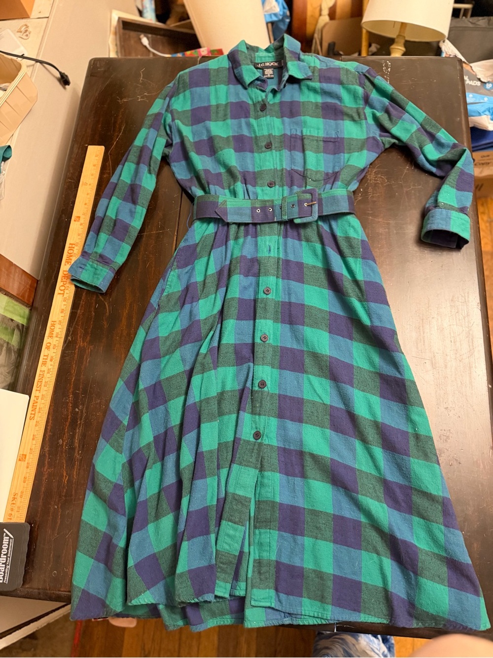 Vintage 90s flannel dress